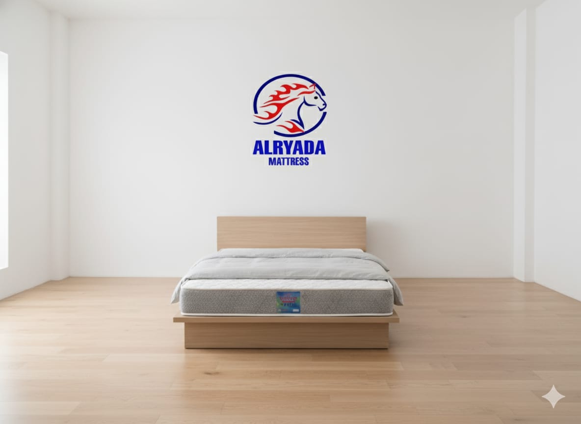 Mattress in elegant bedroom